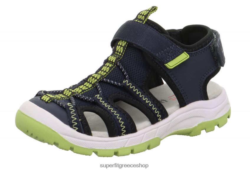 Superfit νήπια tornado light - σανδάλι με κούμπωμα velcro V286D668 σανδάλια μπλε/ανοιχτό πράσινο