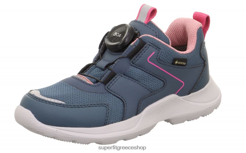 Superfit παιδιά & έφηβοι rush - sneakers χαμηλά με σύστημα boa fit V286D532 αθλητικά μπλε/ροζ