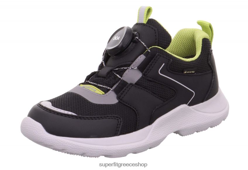 Superfit παιδιά & έφηβοι rush - sneakers χαμηλά με σύστημα boa fit V286D538 αθλητικά μαύρο/πράσινο