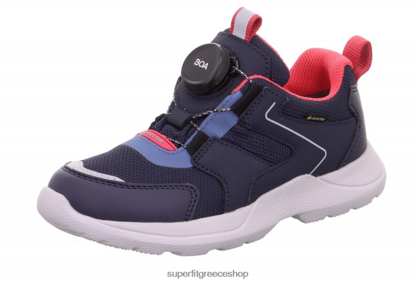 Superfit παιδιά & έφηβοι rush - sneakers χαμηλά με σύστημα boa fit V286D539 αθλητικά μπλε/ροζ
