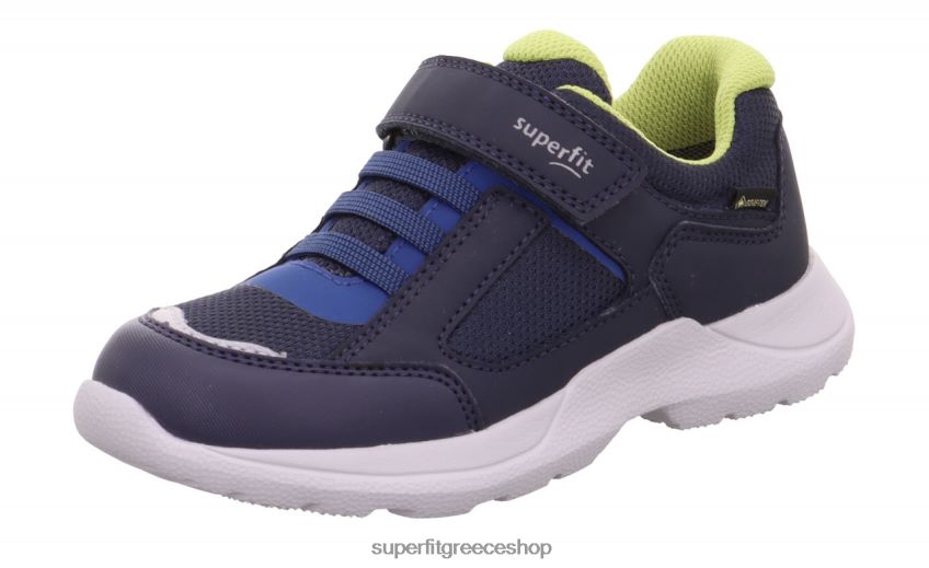 Superfit παιδιά & έφηβοι rush - sneakers χαμηλά με κούμπωμα velcro V286D524 αθλητικά μπλε/ανοιχτό πράσινο