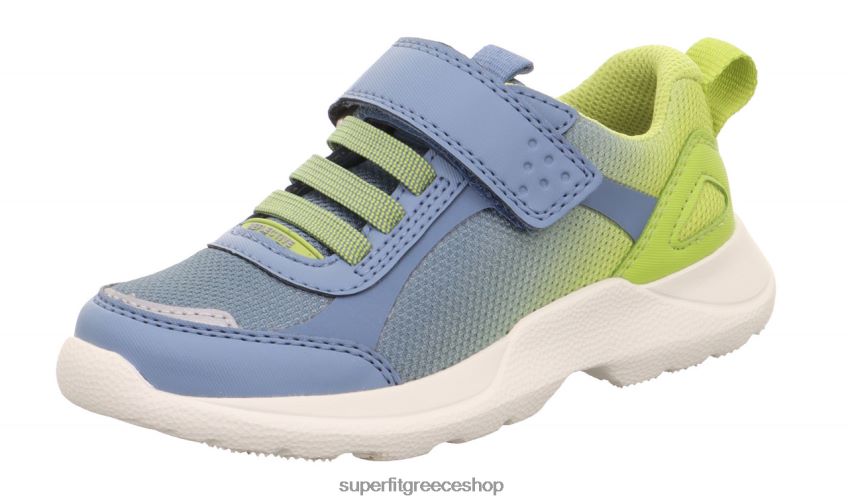 Superfit παιδιά & έφηβοι rush - sneakers χαμηλά με κούμπωμα velcro V286D533 αθλητικά μπλε/ανοιχτό πράσινο