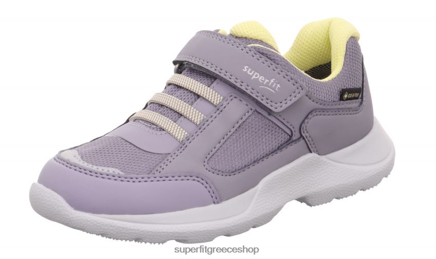 Superfit παιδιά & έφηβοι rush - sneakers χαμηλά με κούμπωμα velcro V286D534 αθλητικά μωβ/κίτρινο