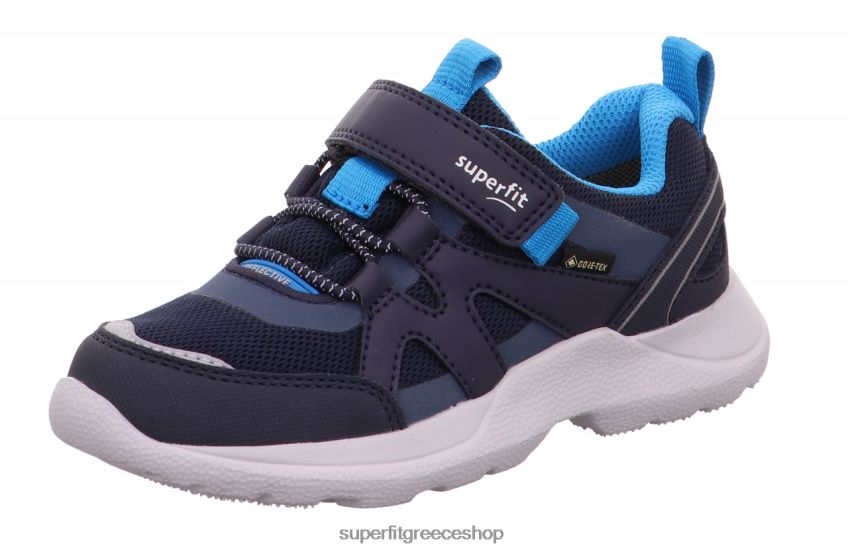 Superfit παιδιά & έφηβοι rush - sneakers χαμηλά με κούμπωμα velcro V286D535 αθλητικά μπλε/τιρκουάζ