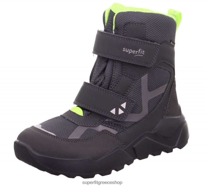 Superfit παιδιά & έφηβοι ρόκα - μποτάκι με κούμπωμα velcro V286D927 μπότες γκρι/κίτρινο
