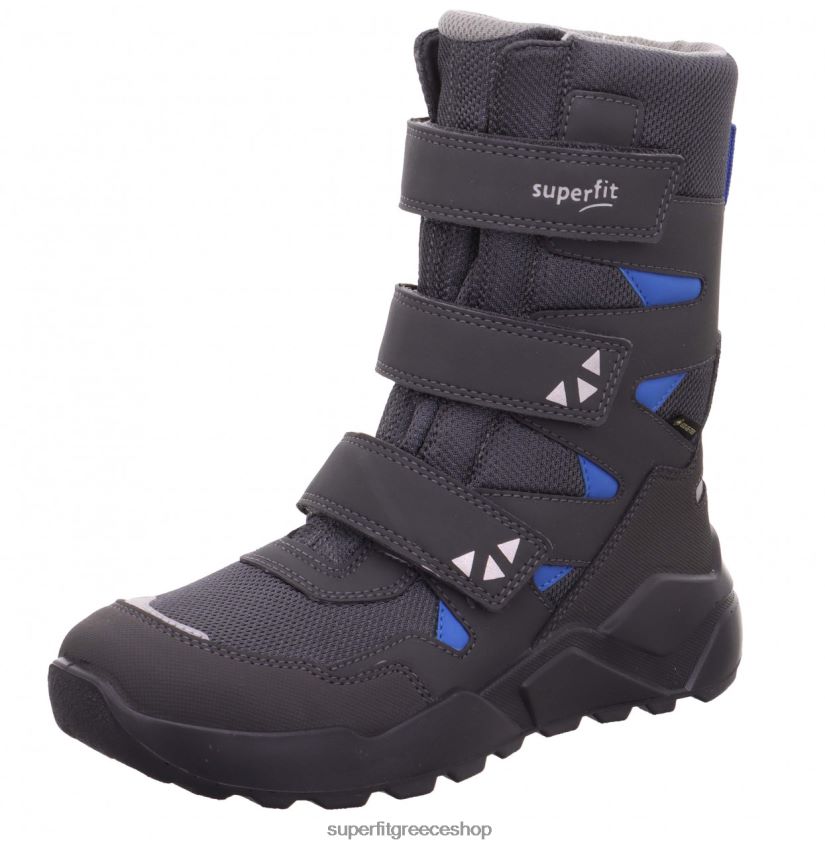 Superfit παιδιά & έφηβοι ρόκα - μποτάκι με κούμπωμα velcro V286D928 μπότες γκρι/μπλε